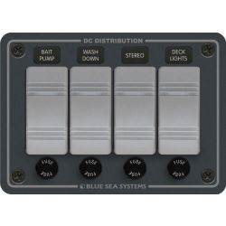 Contura Water Resistant 12V DC Panel - 4 Position | Blackburn Marine